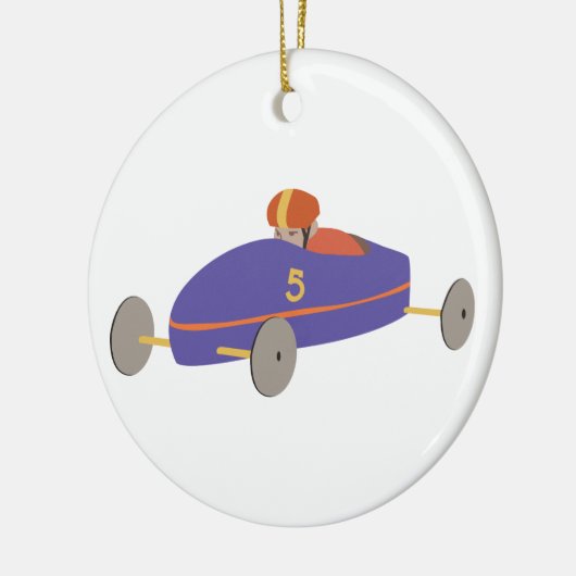 Soap Box Derby Keramik Ornament (Links)