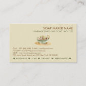 Soap bubbles Bathtub spa salon Visitenkarte (Rückseite)