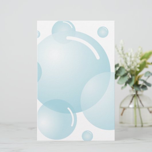 Soap bubbles briefpapier (Stehend Vorderseite)