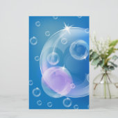 Soap bubbles briefpapier (Stehend Vorderseite)