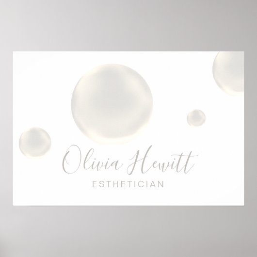 soap bubbles design poster (Vorne)