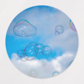 Soap bubbles etiketten (Design 2)