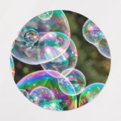 Soap bubbles etiketten (Design 2)