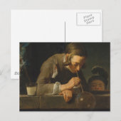 Soap Bubbles - Jean Siméon Chardin Postkarte (Vorne/Hinten)