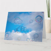 Soap bubbles karte (Vorderseite)