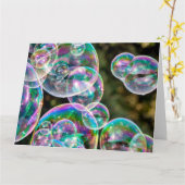 Soap bubbles karte (Gelbe Blume)