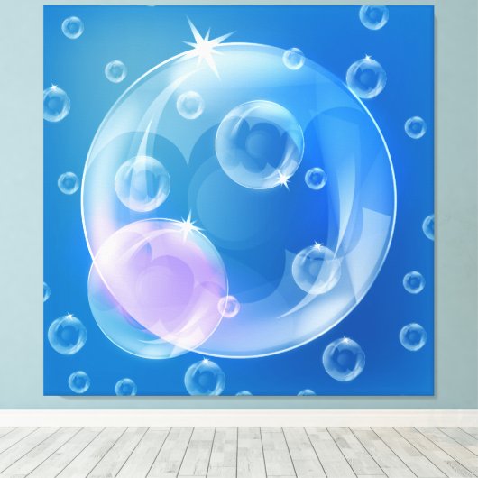 Soap bubbles leinwanddruck (Insitu (Holzboden))