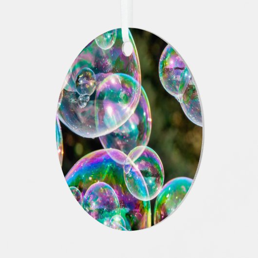 Soap bubbles ornament aus metall (Vorderseite links)