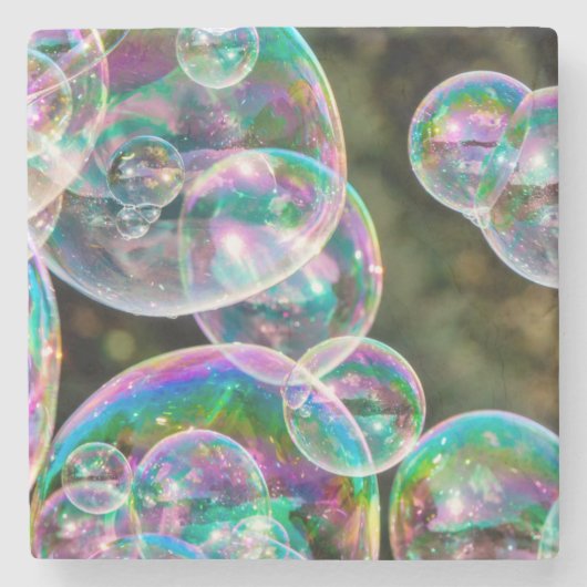 Soap bubbles steinuntersetzer (Vorderseite)