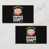 Soap Crafting Wanna kaufen meine hausgemachte Seif Visitenkarte (Vorne/Hinten)