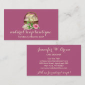 Soap Homemade BathTub Rose Farbe Aromatherapeut Visitenkarte (Vorne/Hinten)