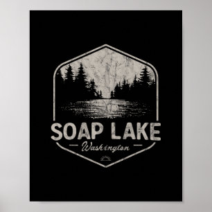 Soap Lake Washington Outdoors Vintage 3 Poster