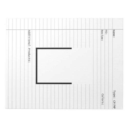 Soap Maker Design Template Buchstaben Notizblock (Vorderseite)