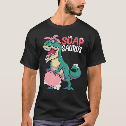 Soap Making Soap Maker Soapologist Soapsaurus T-Shirt (Vorderseite)