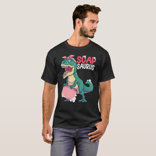 Soap Making Soap Maker Soapologist Soapsaurus T-Shirt (Vorne ganz)