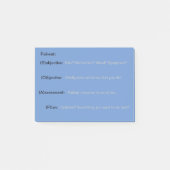 SOAP-Notizen für Therapiestudenten Post-it Klebezettel (Vorderseite)