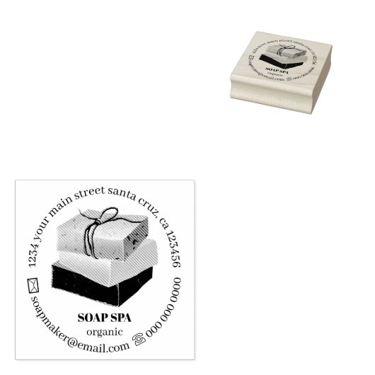 Soap Soap Wax Crafter Gummistempel (Stempel)