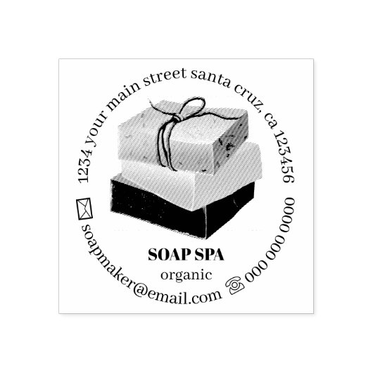 Soap Soap Wax Crafter Gummistempel (Prägung)