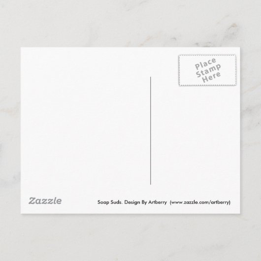 Soap Suds Postkarte (Rückseite)