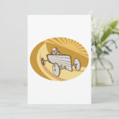 Soapbox Car Einladung (Stehend Vorderseite)