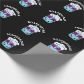Soaperstar Funny Soap Pun Dark BG Geschenkpapier (Ecke)