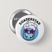 Soaperstar Funny Superstar Soap Puff Button (Vorne & Hinten)