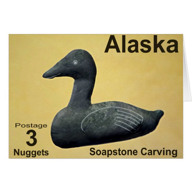 Soapstone Eider - Alaska Postage (Vorderseite (Horizontal))