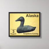 Soapstone Eider - Alaska Postage Leinwanddruck (Vorderseite)