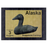 Soapstone Eider Duck Schneidebrett (Vorderseite)