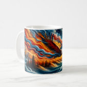 Soar Beyond Limits Adler Fantasy Kunst Kaffeetasse (Vorderseite Links)