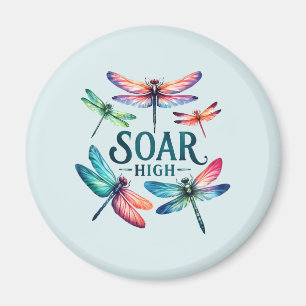 Soar High - Artistic Dragonfly Magnet