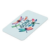 Soar High - Artistic Dragonfly Magnet (Linke Seite)