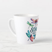 Soar High - Artistic Dragonfly Milchtasse (Linke Ecke)