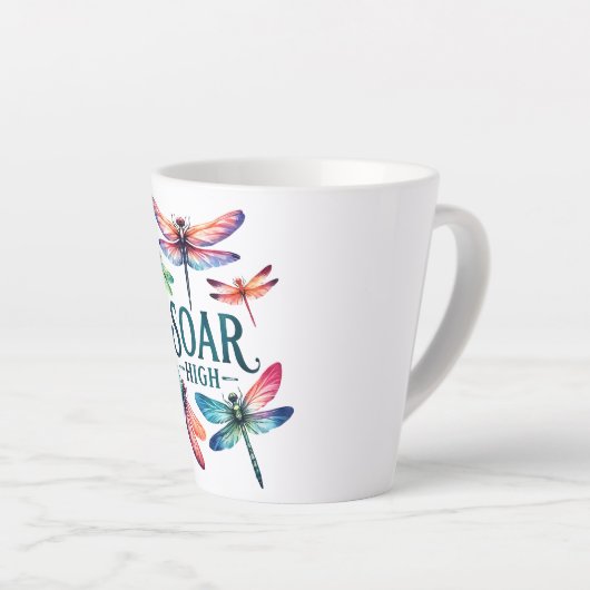 Soar High - Artistic Dragonfly Milchtasse (Rechte Ecke)