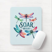 Soar High - Artistic Dragonfly Mousepad (Mit Mouse)