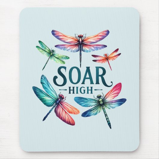 Soar High - Artistic Dragonfly Mousepad (Vorne)
