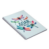 Soar High - Artistic Dragonfly Notizblock (Rechte Seite)