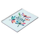 Soar High - Artistic Dragonfly Notizblock (Linke Seite)