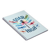 Soar High - Artistic Dragonfly Notizblock (Rechte Seite)