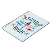 Soar High - Artistic Dragonfly Notizblock (Linke Seite)