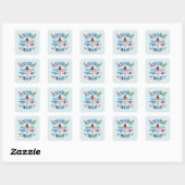 Soar High - Artistic Dragonfly Quadratischer Aufkleber (Blatt)