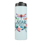 Soar High - Artistic Dragonfly Thermosbecher (Vorderseite)
