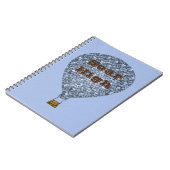 Soar High Mosaik Hot Air Ballon Inspiration Notizblock (Linke Seite)