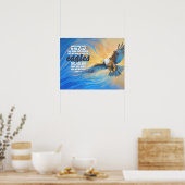 Soar on wings like eagles poster (Küche)