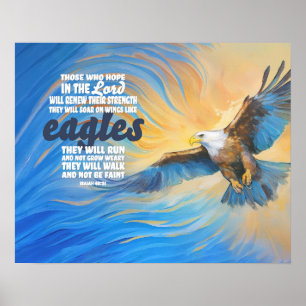 Soar on wings like eagles poster