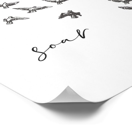 Soar, Poster 8x10, Motivierend Art Decor (Ecke)