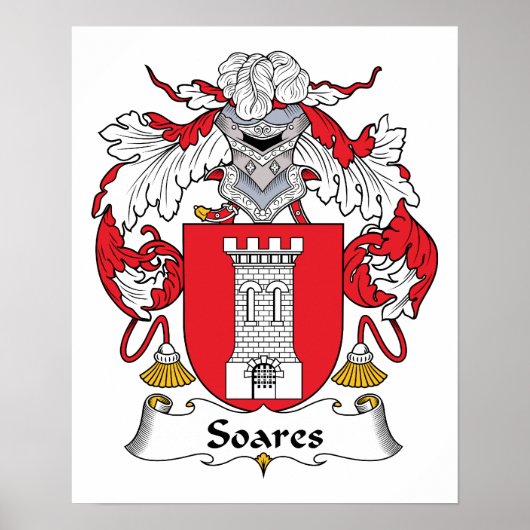 Soares Familienwappen Poster (Vorne)