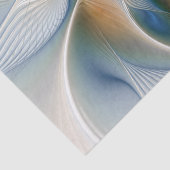 Soaring, Abstract Fantasy Fractal Art With Blue Seidenpapier (Detail)