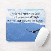 Soaring Adler Christliche Stärke Isaiah 40:31 Mousepad (Mit Mouse)