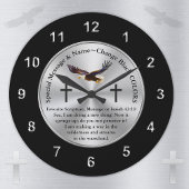 Soaring Adler Personalisiert, Christliche Wall Clo Große Wanduhr